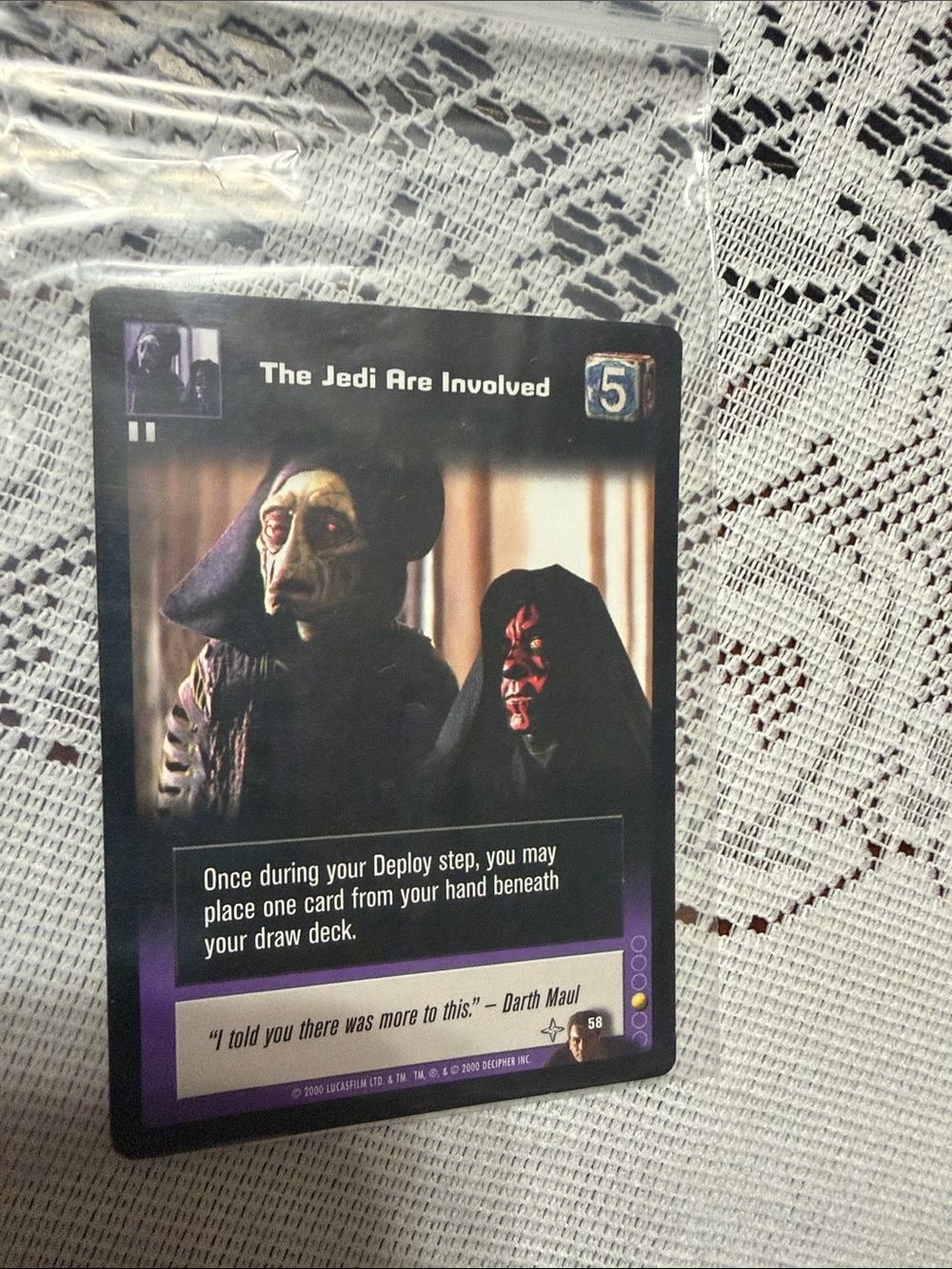 2 qty Young Jedi Trading Cards "The Jedi Are Involved"